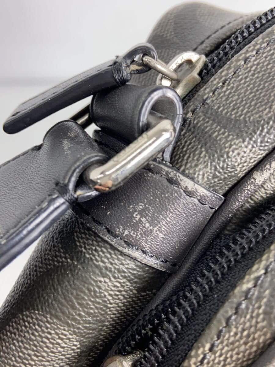 COACH Shoulder Bag Black All-over Print F70589 Shows signs of wear 8