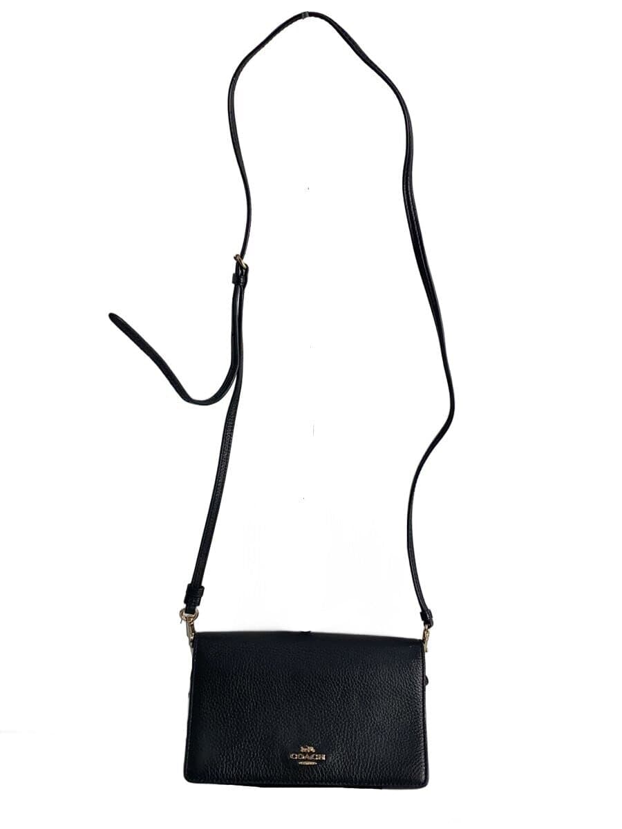 COACH Shoulder Bag Black 3037