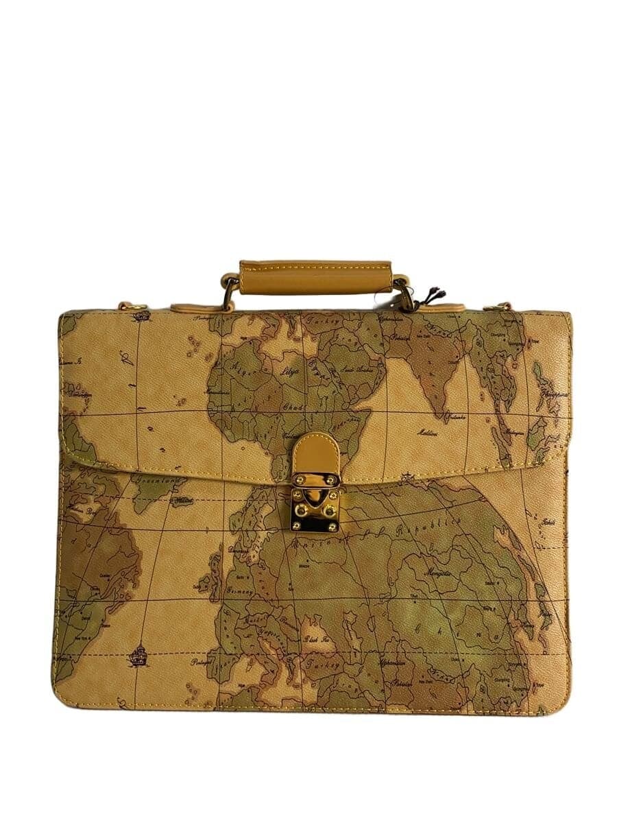 Other brands: Orbe Voyage Shoulder bag Beige Map print