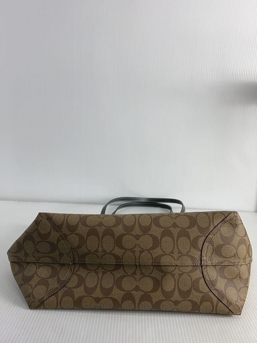 COACH Tote Bag Leather Brown All-over Pattern CB869 4