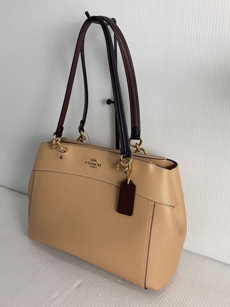 COACH Handbag Beige F31989 Glitter Cross 2WAY 2