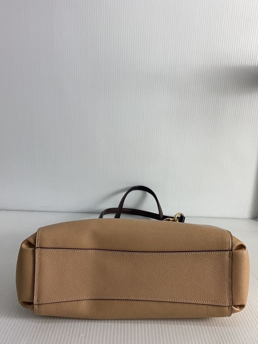 COACH Handbag Beige F31989 Glitter Cross 2WAY 4