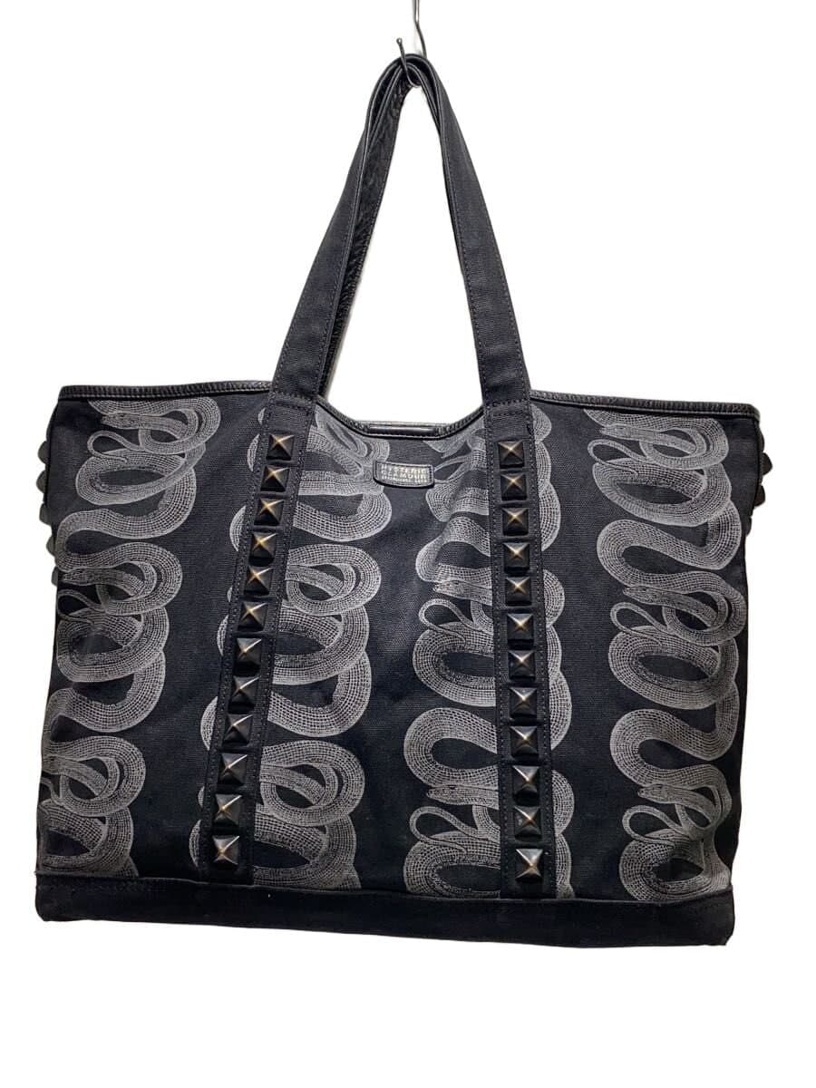 HYSTERIC GLAMOUR tote bag -- BLK studded bag