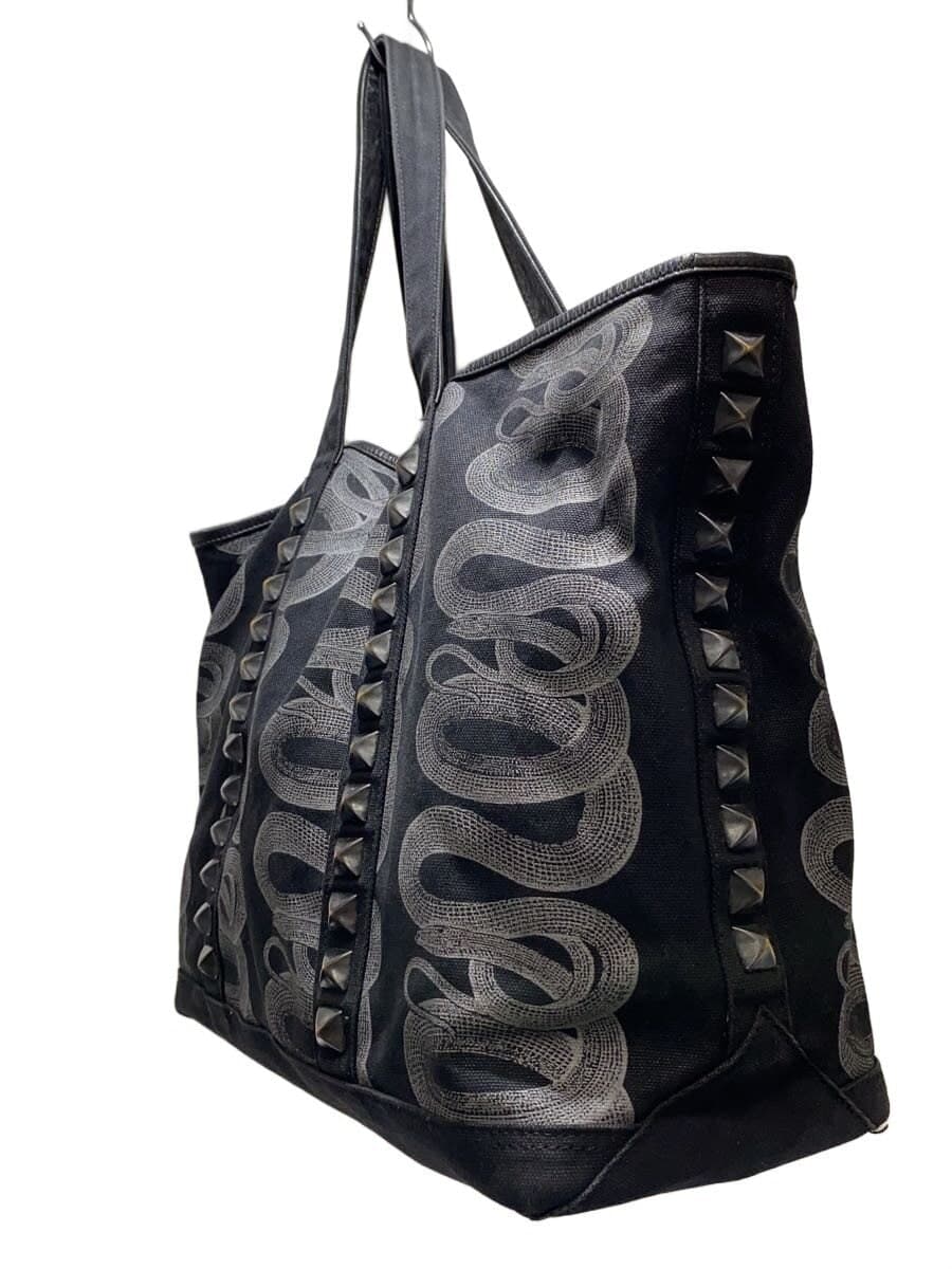 HYSTERIC GLAMOUR tote bag -- BLK studded bag 2