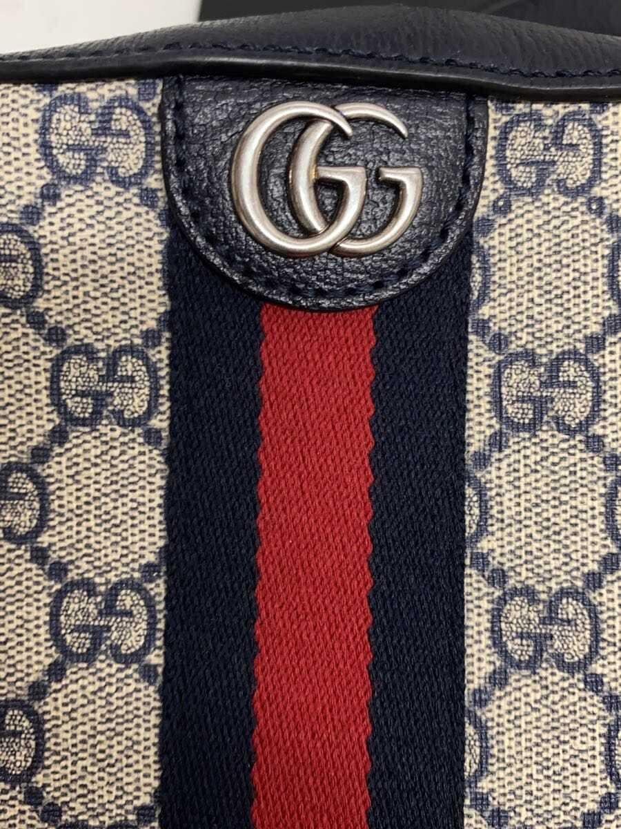 GUCCI Crossbody Bag_Ophidia _GG Supreme Leather NVY Monogram 5