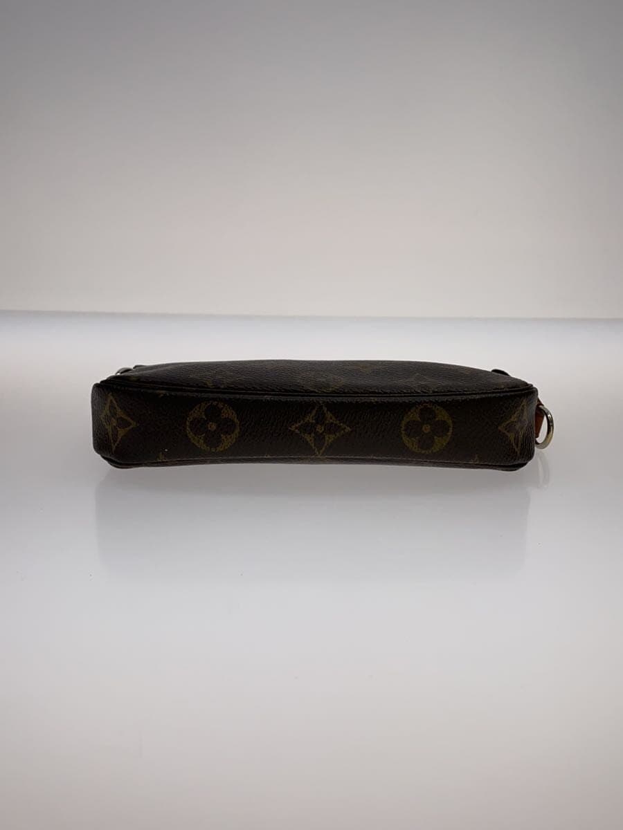 LOUIS VUITTON Mini Pochette Accessoires_Monogram Canvas PVC BRW 4