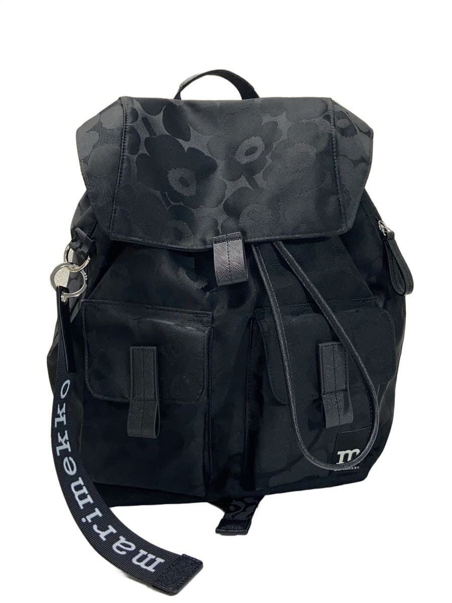 Marimekko backpack Polyester Black Floral pattern