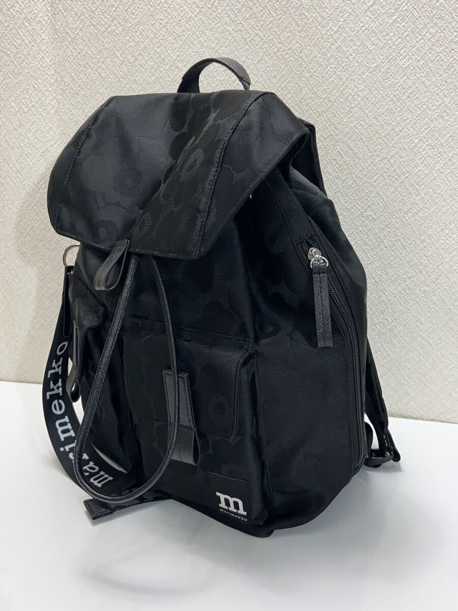 Marimekko backpack Polyester Black Floral pattern 2