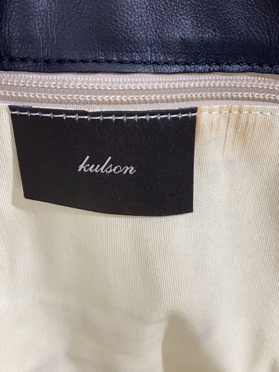 Kulson tote bag leather black 5