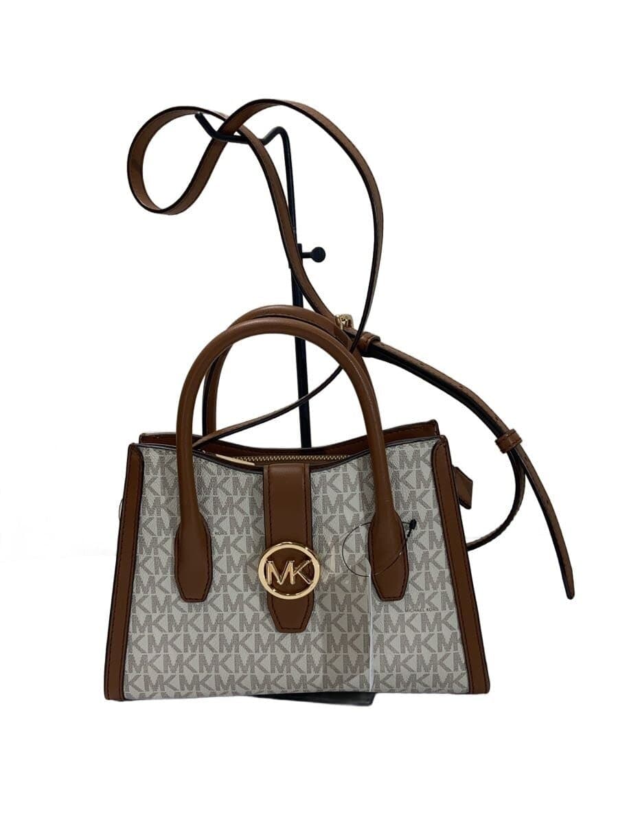 MICHAEL KORS Shoulder Bag Leather WHT All Over Pattern 35S3G5GS5B