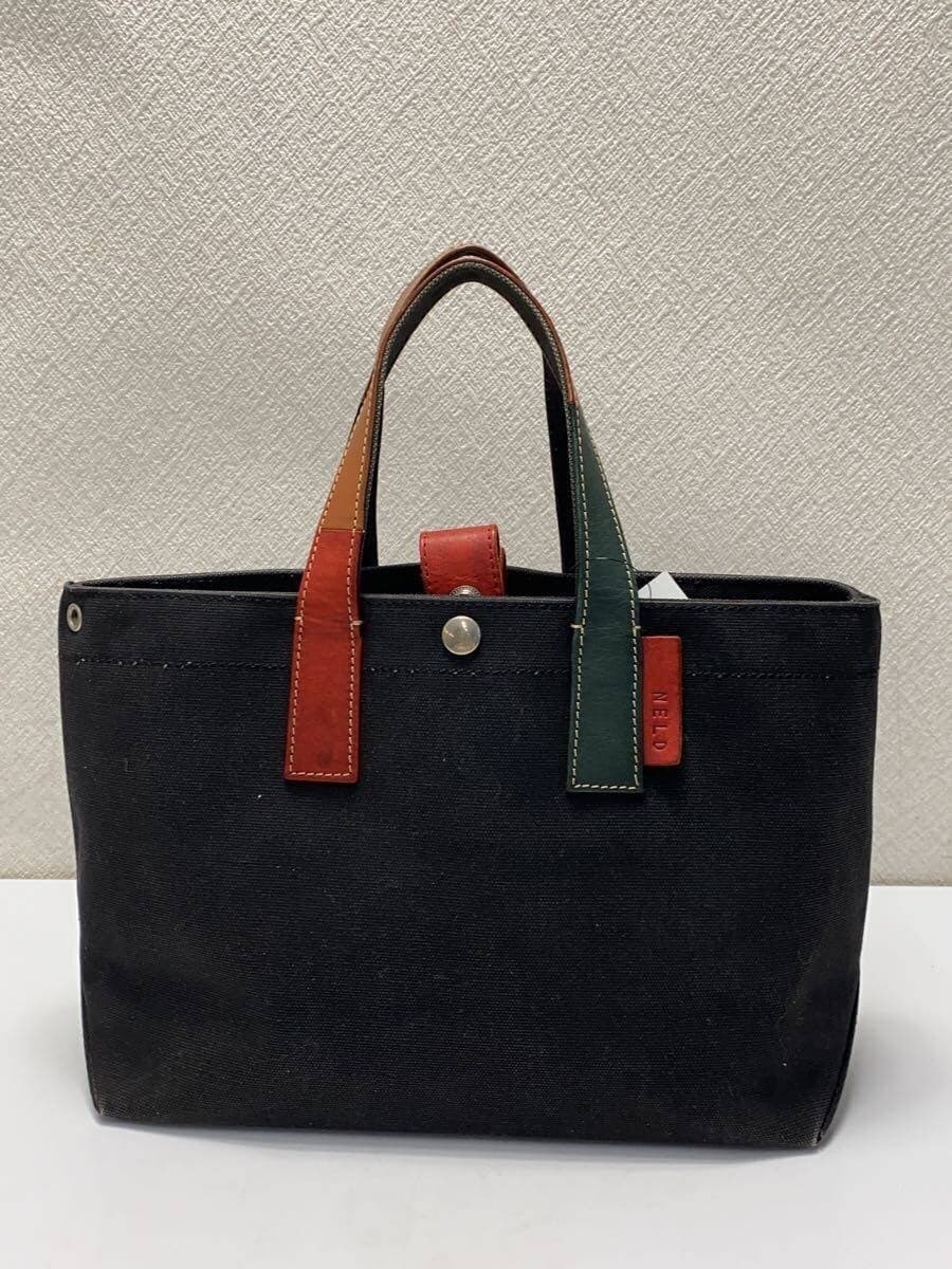 NELD Tote Bag Canvas BLK Solid 3