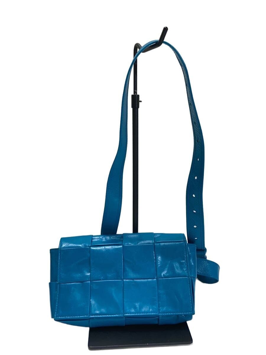 BOTTEGA VENETA Waist Bag Leather Blue Plain