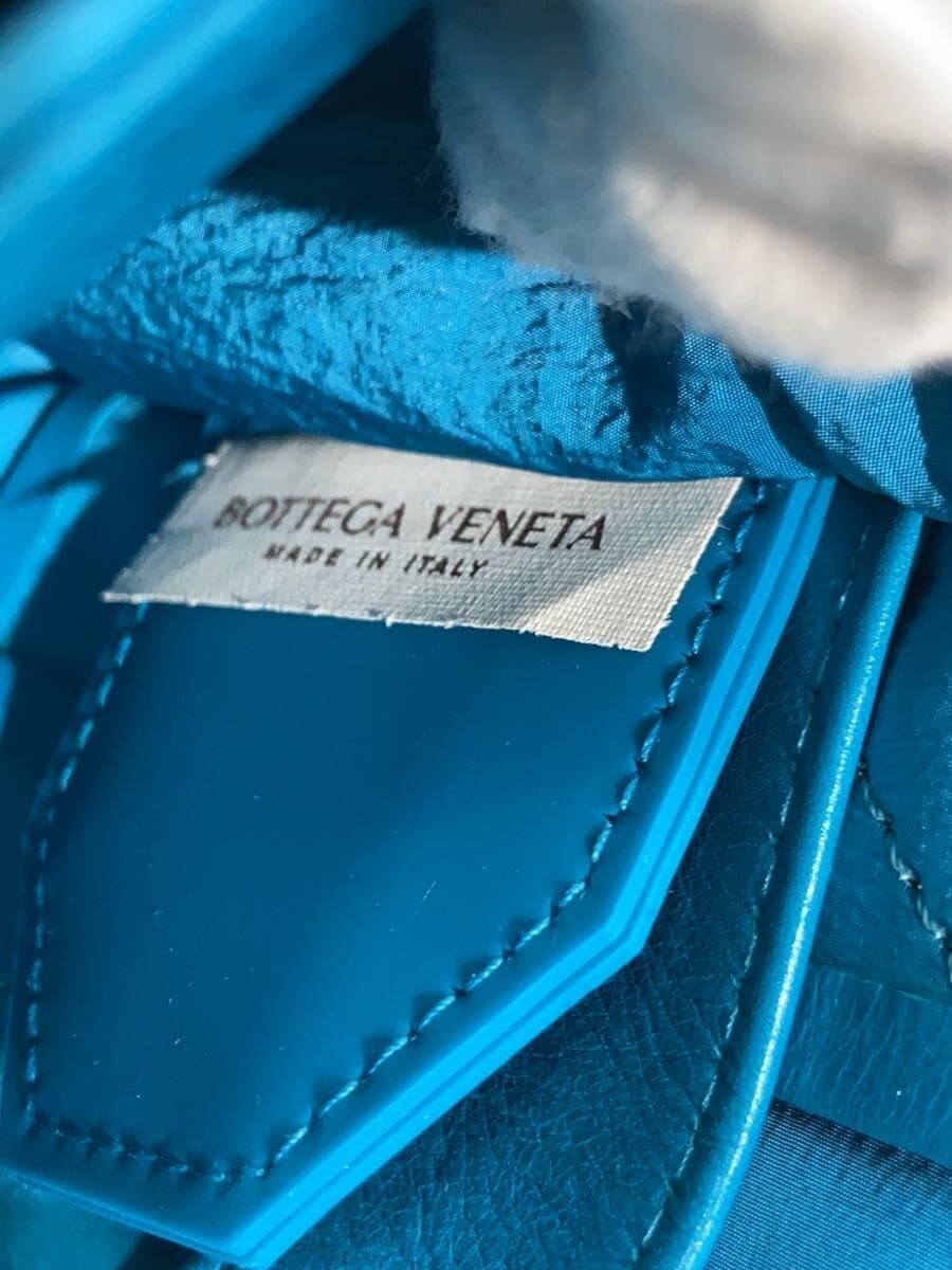 BOTTEGA VENETA Waist Bag Leather Blue Plain 5