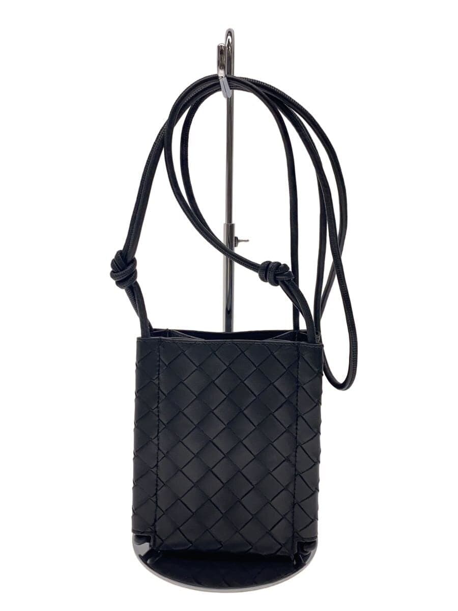 BOTTEGA VENETA Shoulder Bag Leather BLK
