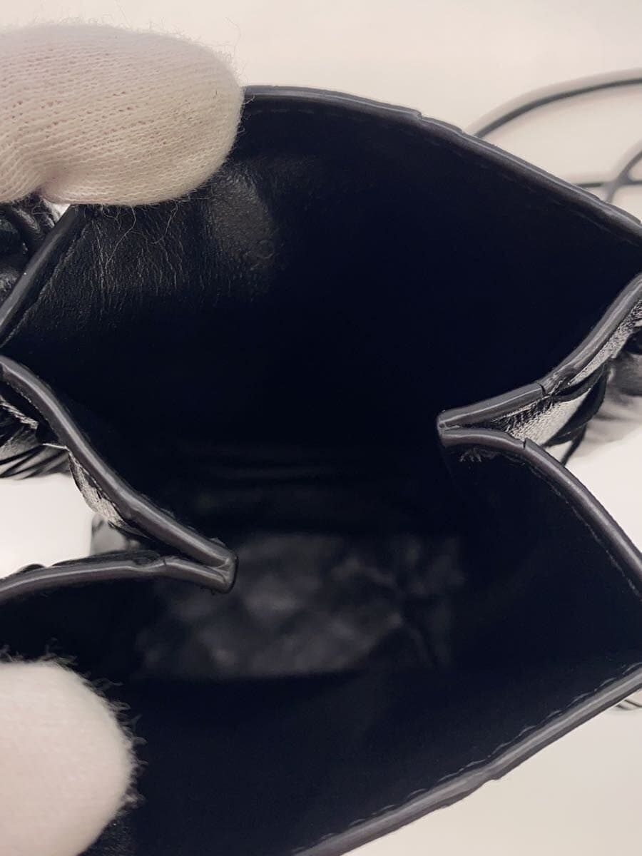 BOTTEGA VENETA Shoulder Bag Leather BLK 6