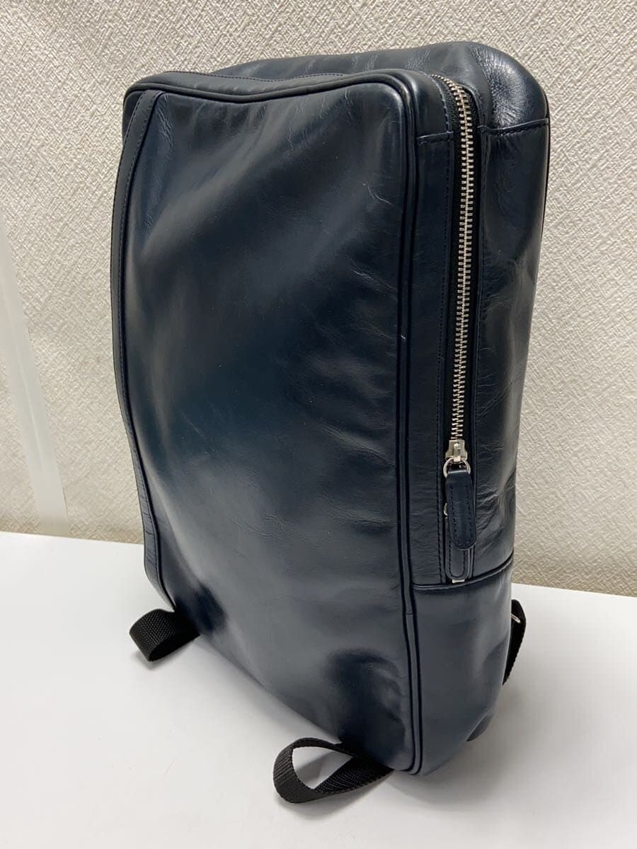 BUSINESS LEATHER FACTORY Backpack NVY 2