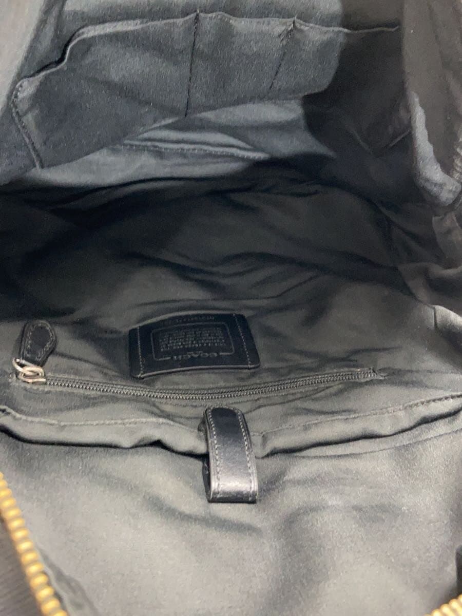 COACH Backpack Canvas BLK F27609 6