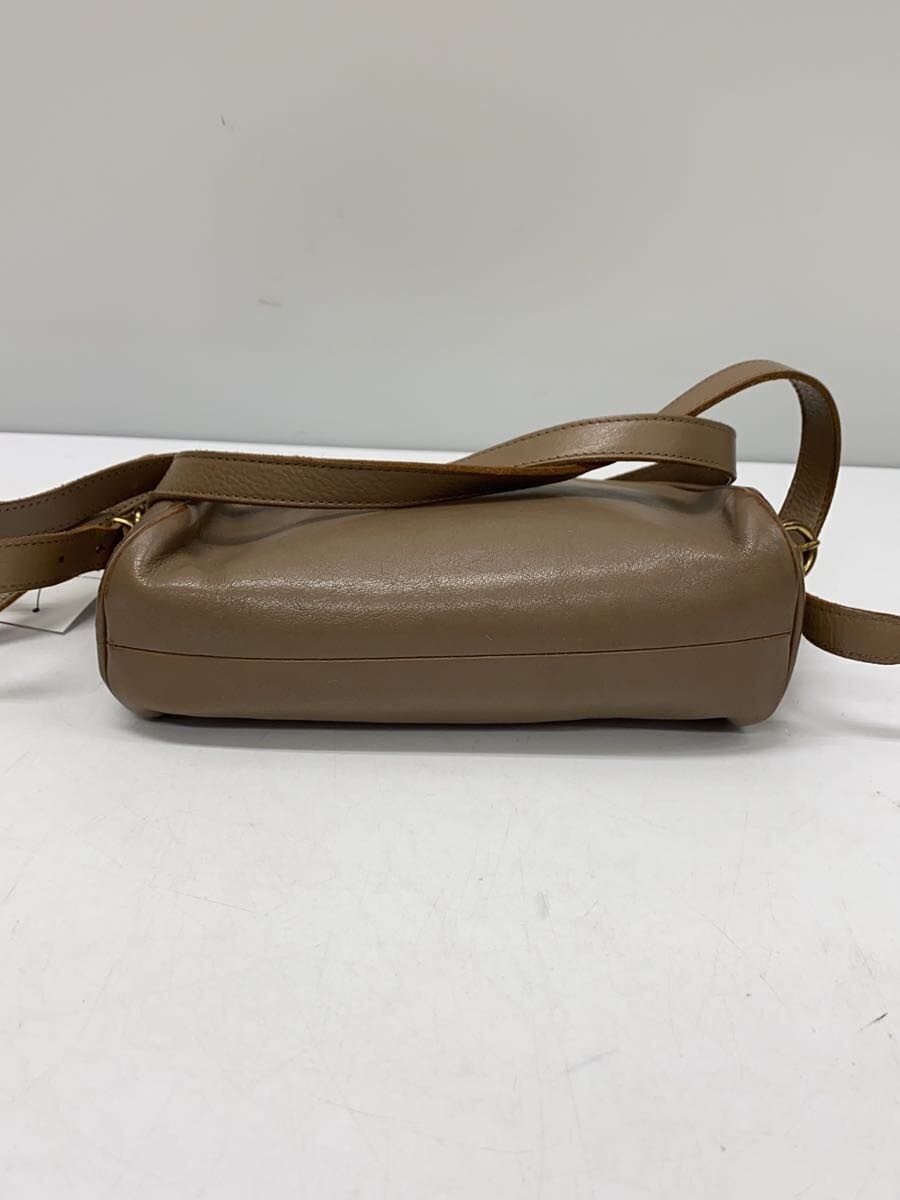 IL BISONTE Half Moon Shoulder Bag Leather BEG 4