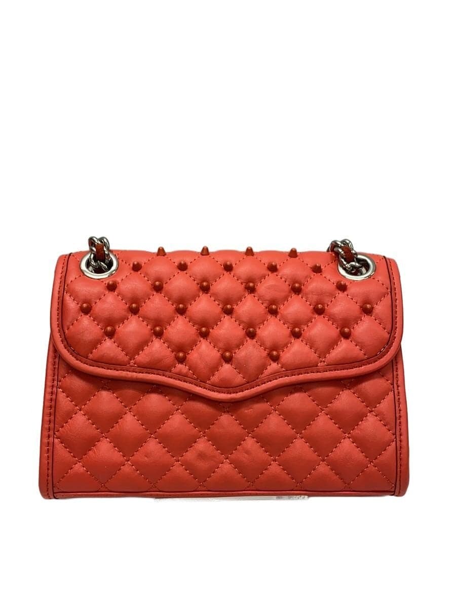 REBECCA MINKOFF Studs Shoulder Bag Leather PNK