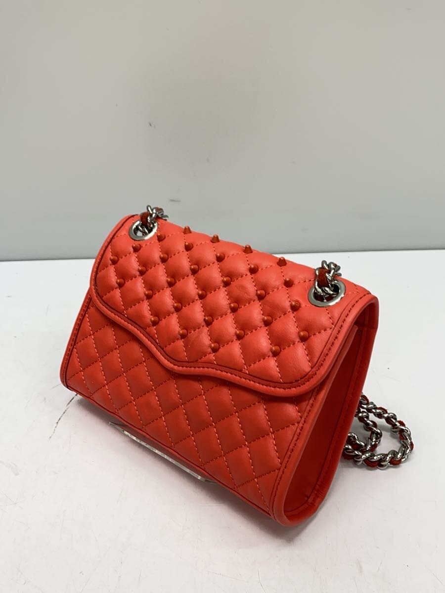 REBECCA MINKOFF Studs Shoulder Bag Leather PNK 2