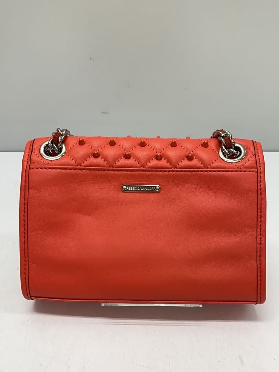 REBECCA MINKOFF Studs Shoulder Bag Leather PNK 3