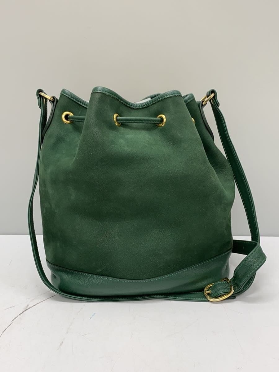 LONGCHAMP Bucket Type Shoulder Bag Leather GRN 3