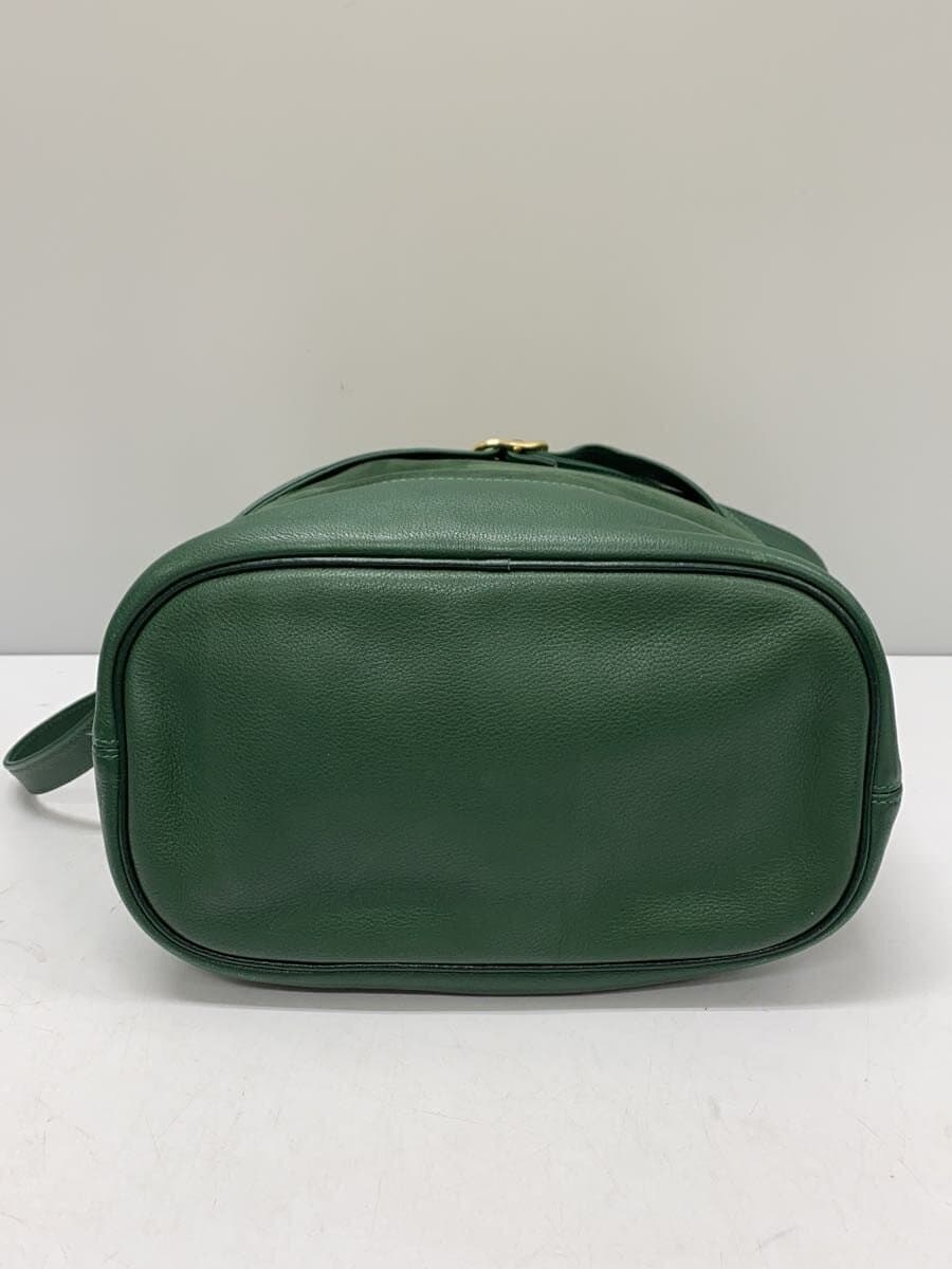 LONGCHAMP Bucket Type Shoulder Bag Leather GRN 4