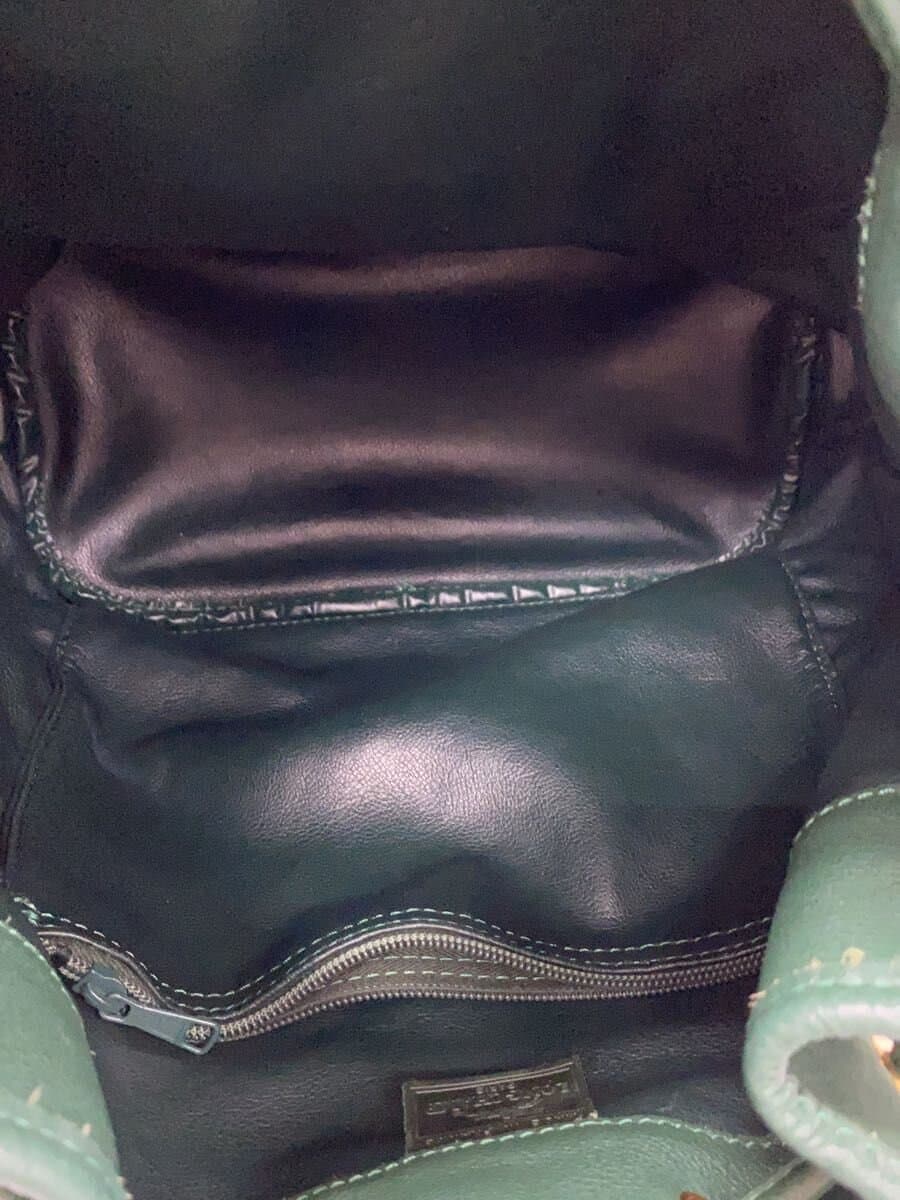 LONGCHAMP Bucket Type Shoulder Bag Leather GRN 6