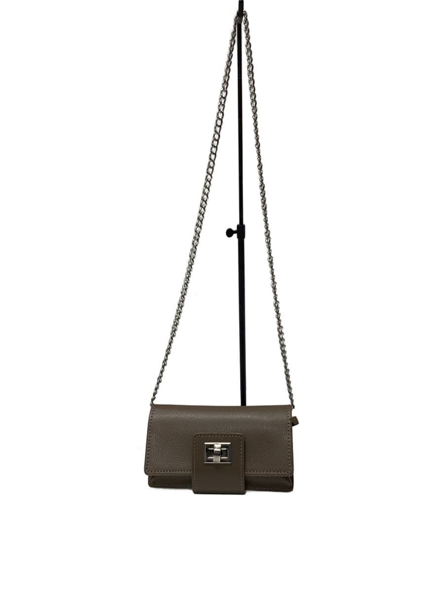 Whim Gazette Shoulder Bag Leather BRW Plain