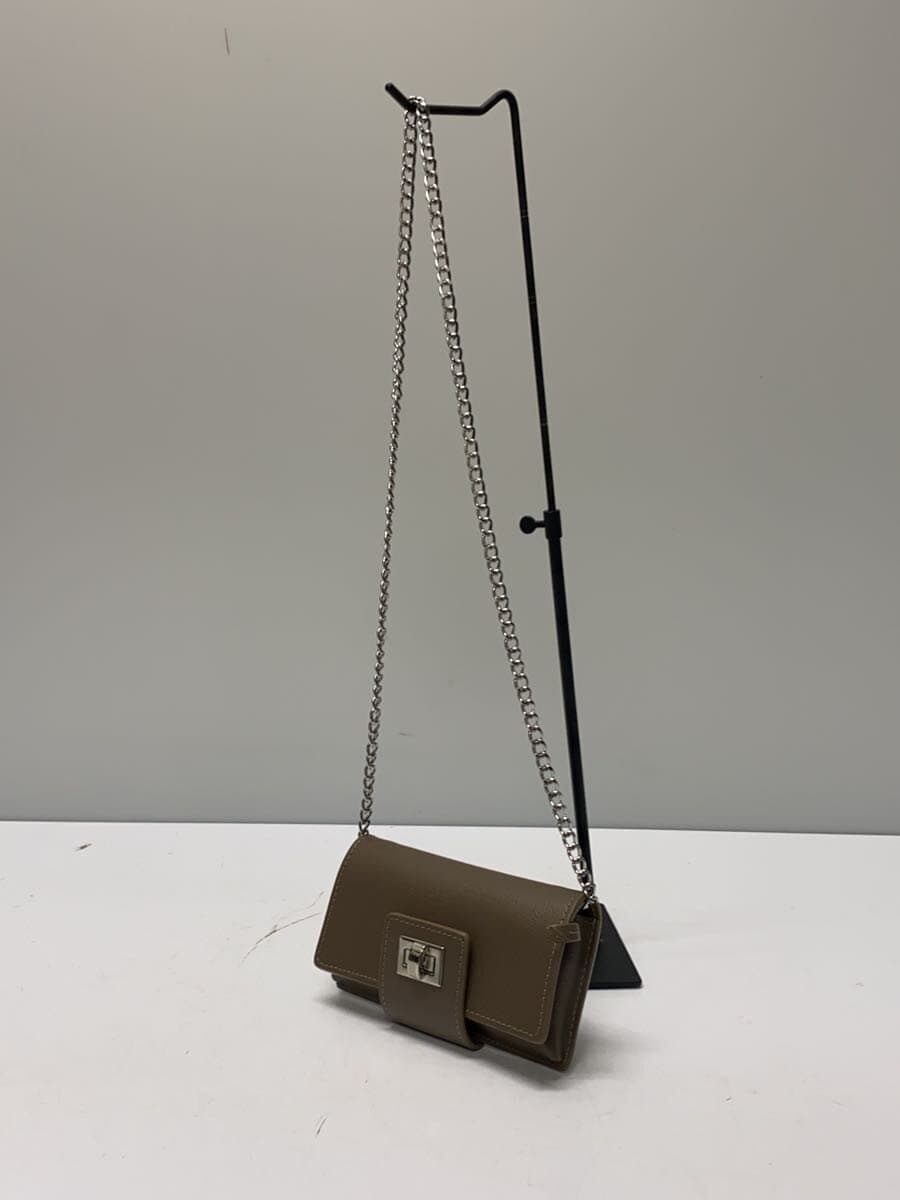 Whim Gazette Shoulder Bag Leather BRW Plain 2