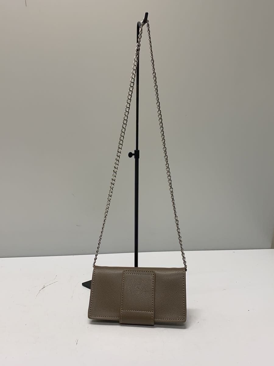 Whim Gazette Shoulder Bag Leather BRW Plain 3