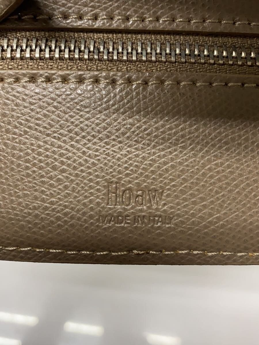 Whim Gazette Shoulder Bag Leather BRW Plain 5