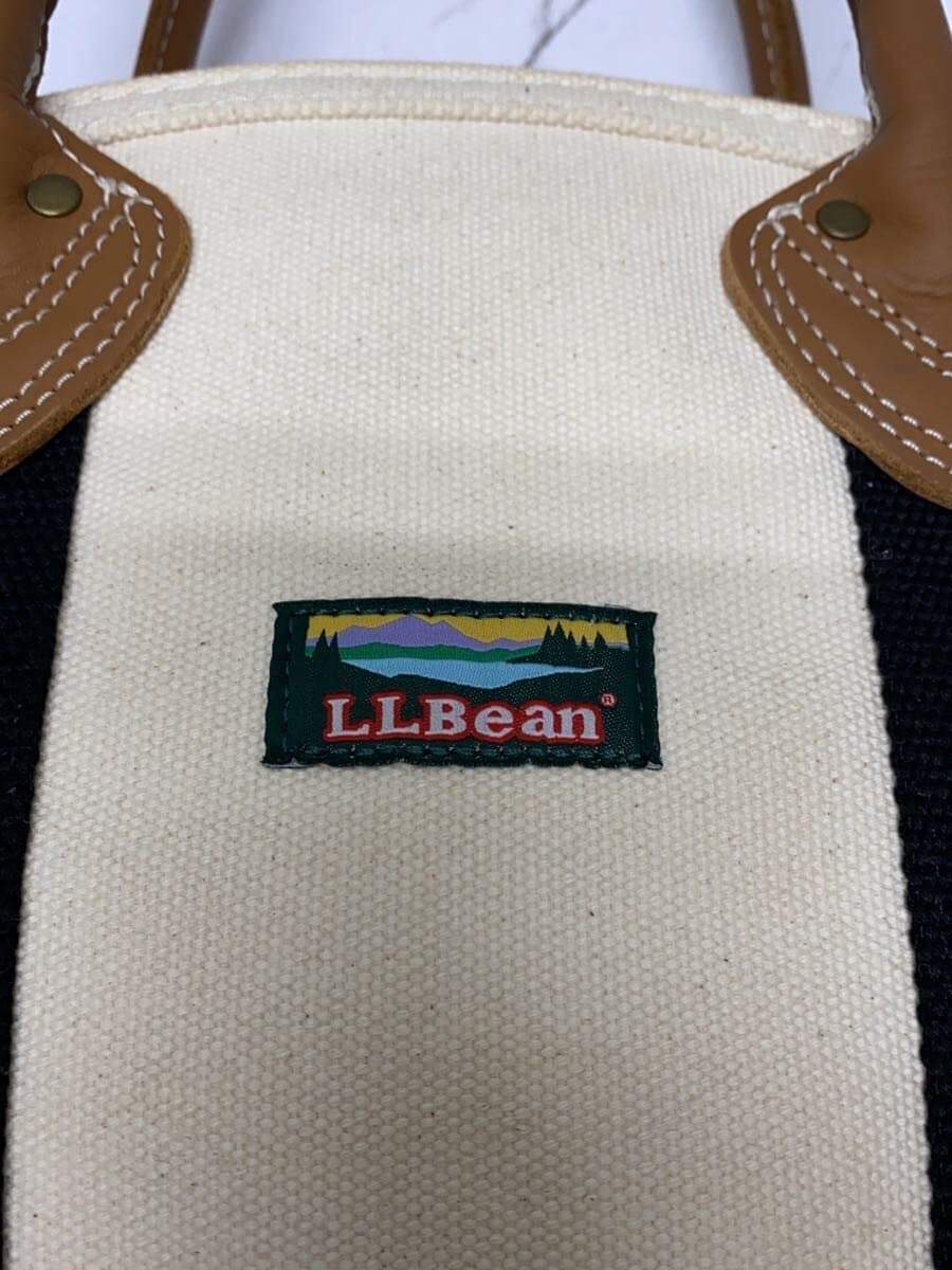 L.L.Bean Tote Bag Canvas WHT 307240 5
