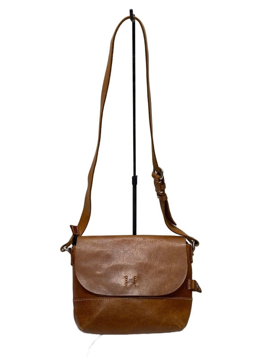 H 1203 MANO FECE Shoulder Bag Leather BRW