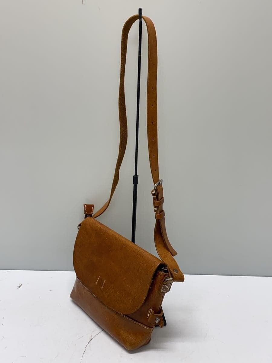 H 1203 MANO FECE Shoulder Bag Leather BRW 2