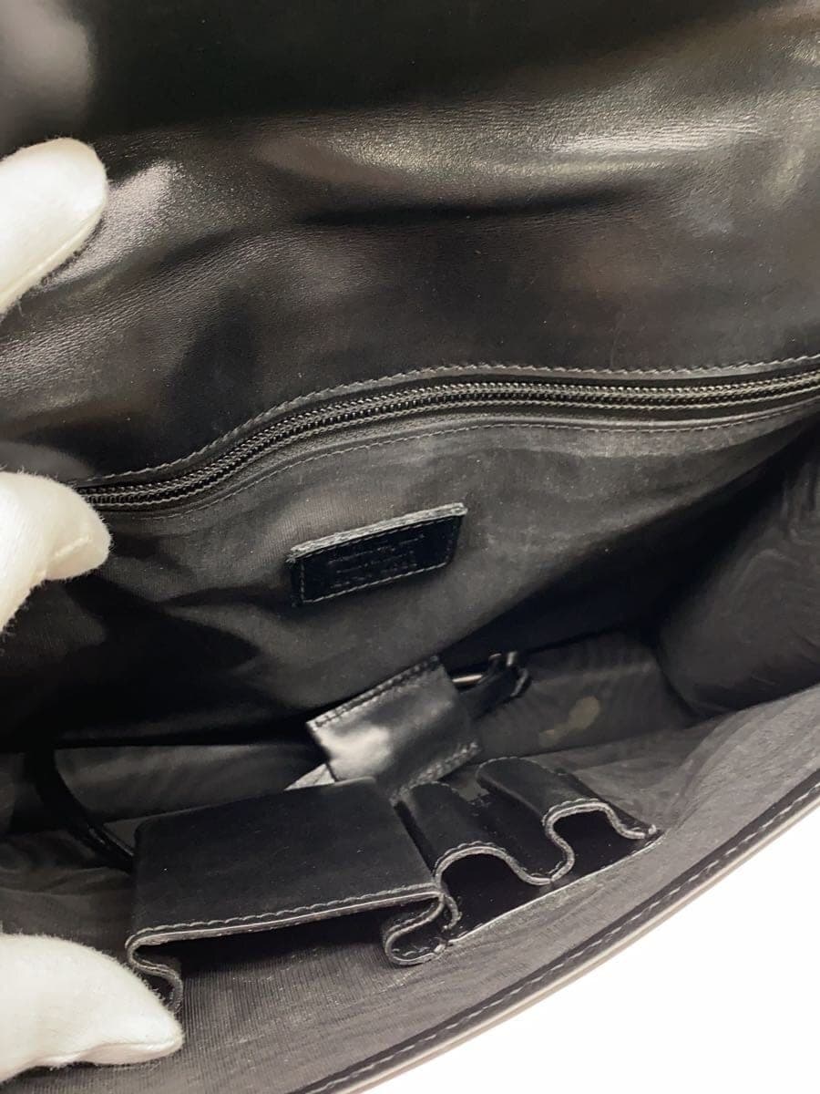 Salvatore Ferragamo Clutch Bag Second Bag Leather BLK EO-24 6