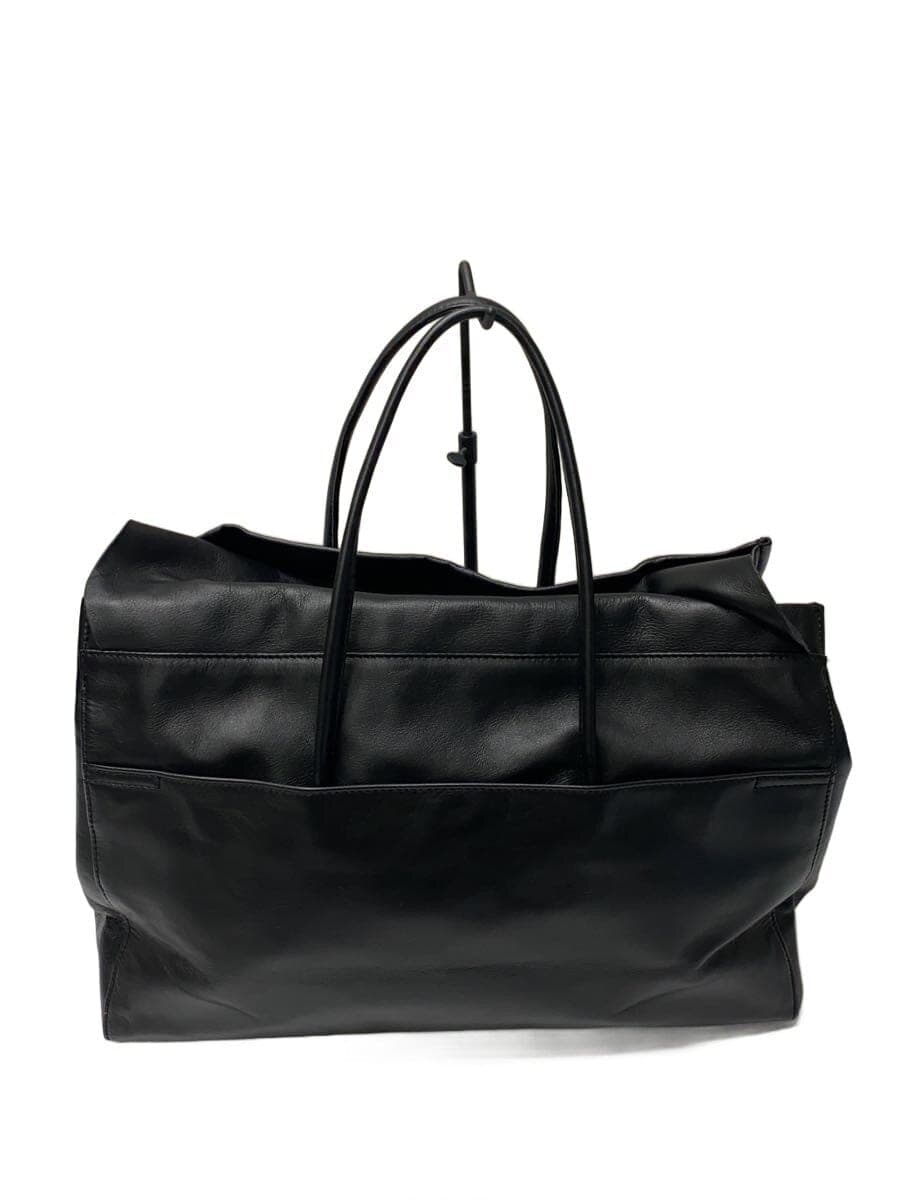 Other brand hoaw flap tote bag leather BLK