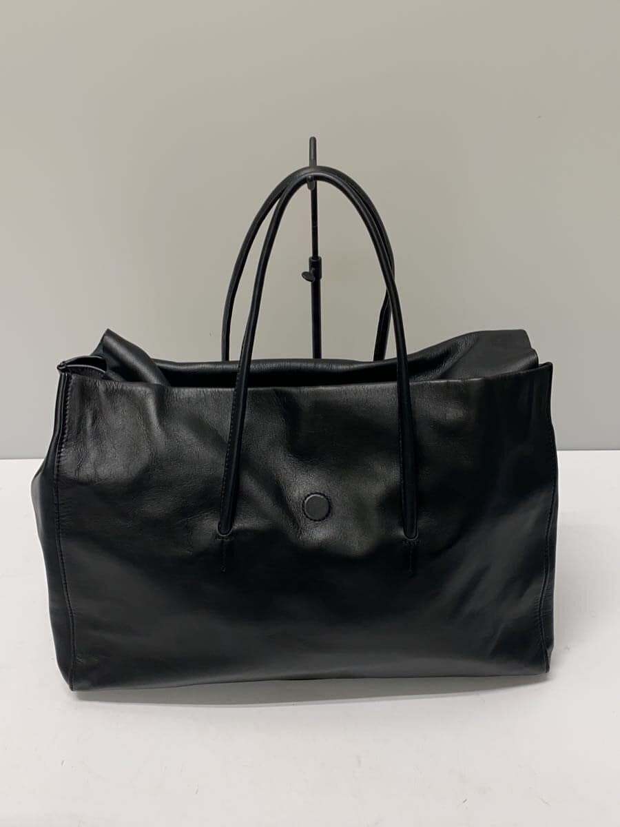 Other brand hoaw flap tote bag leather BLK 3