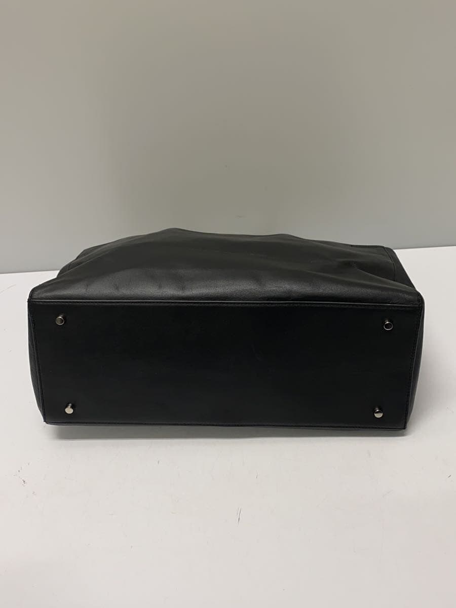 Other brand hoaw flap tote bag leather BLK 4