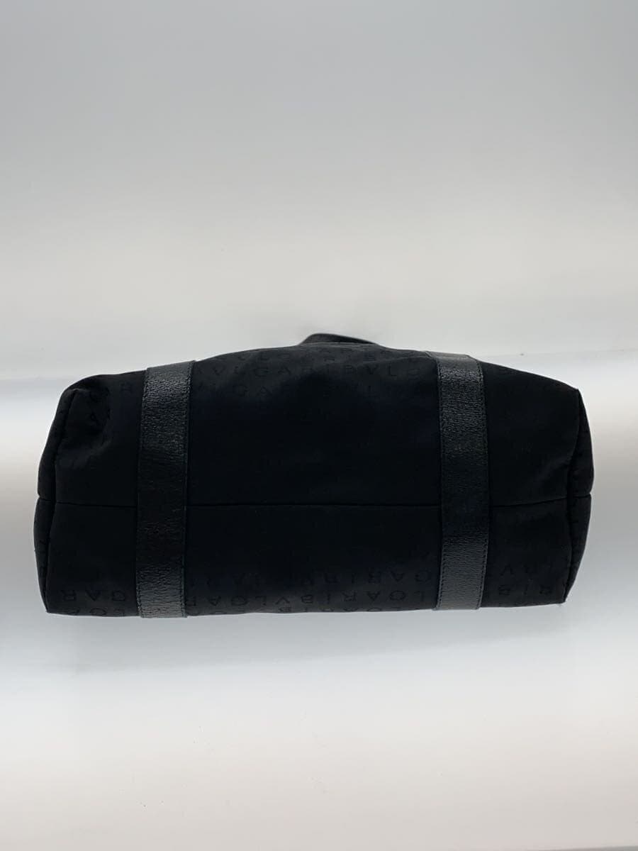 BVLGARI Logomania Tote Bag Canvas Black 4