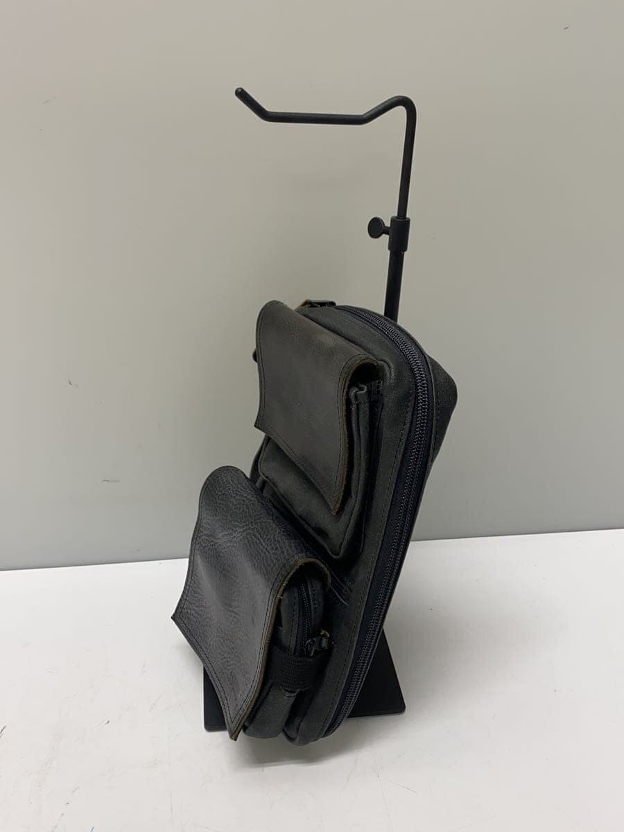 PORTER Shoulder Bag Canvas GRY Plain 2