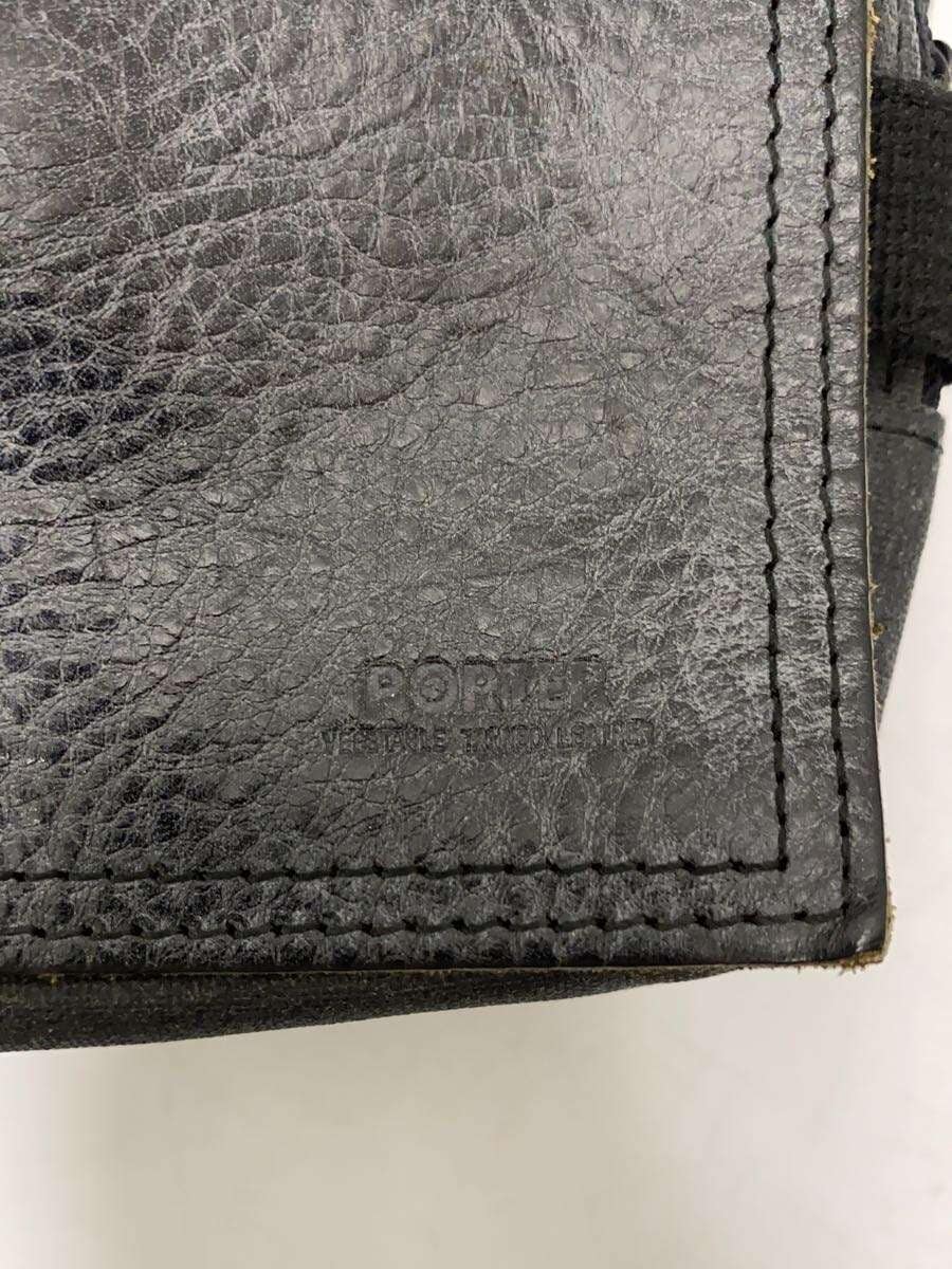 PORTER Shoulder Bag Canvas GRY Plain 5
