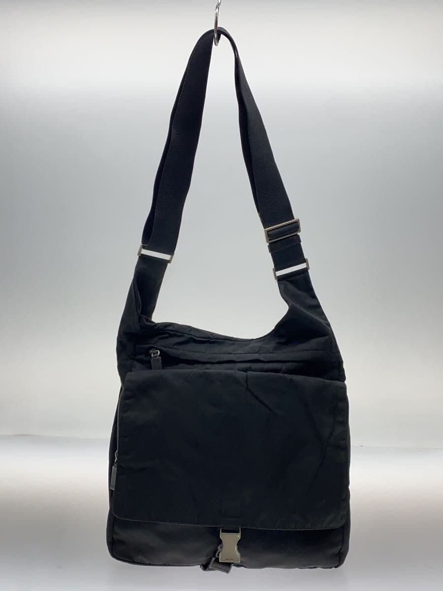 PRADA Shoulder Bag Nylon Black 3