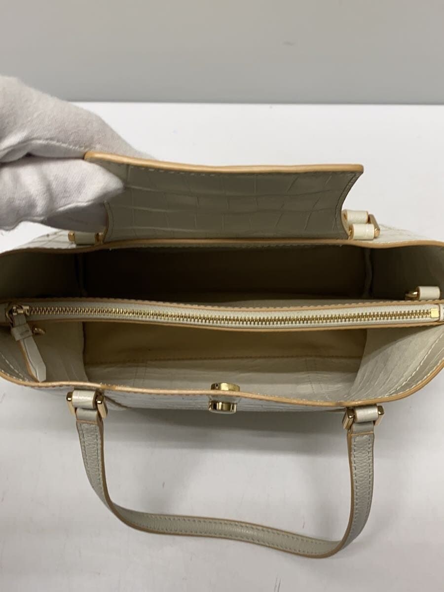 COLE HAAN Small Everyday Handbag Leather WHT 6