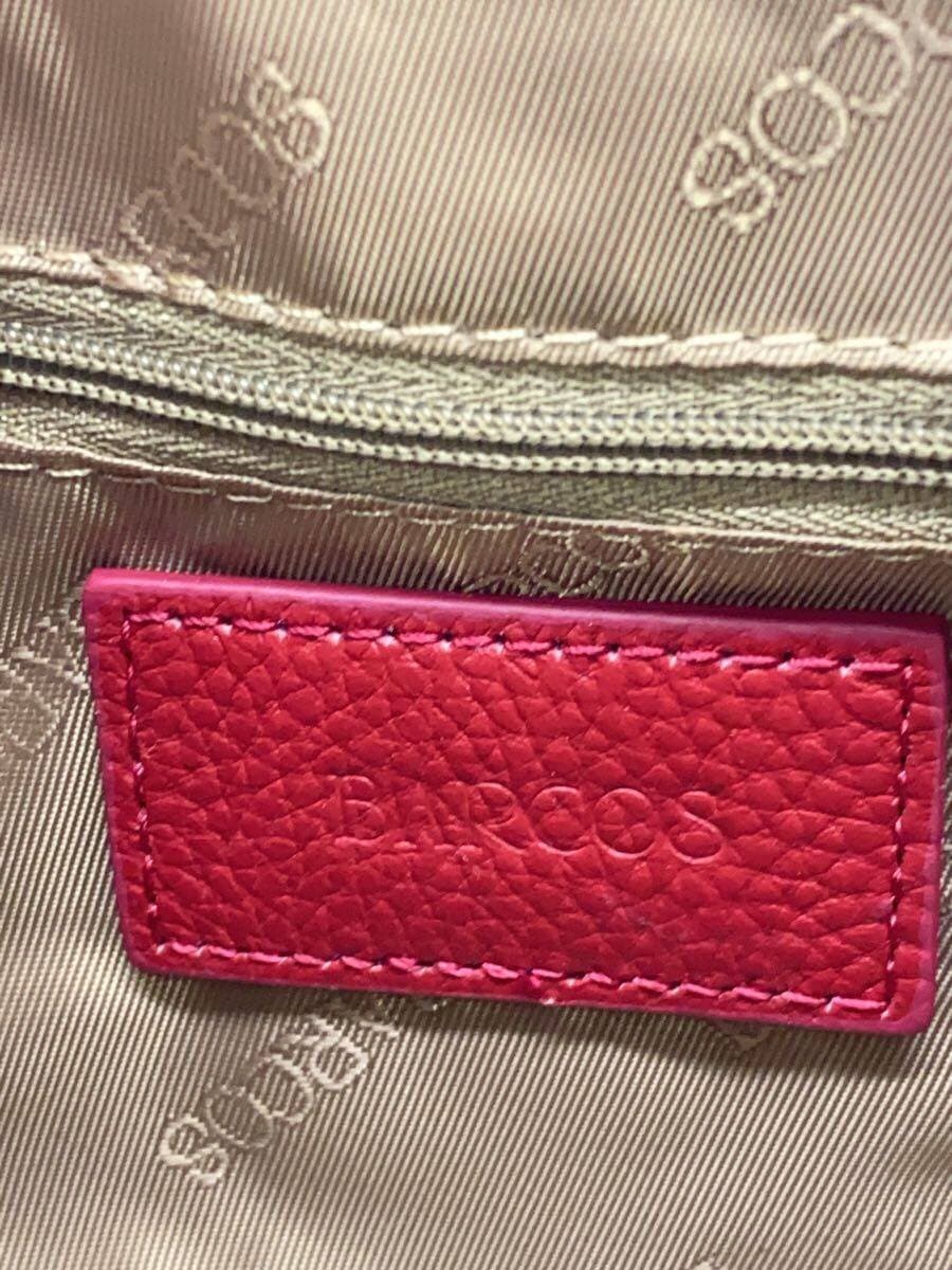 BARCOS Handbag Leather RED Solid 5