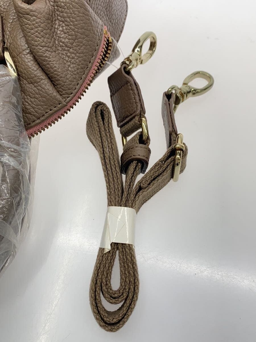 Falchi NEW YORK Handbag Leather BRW Solid 7