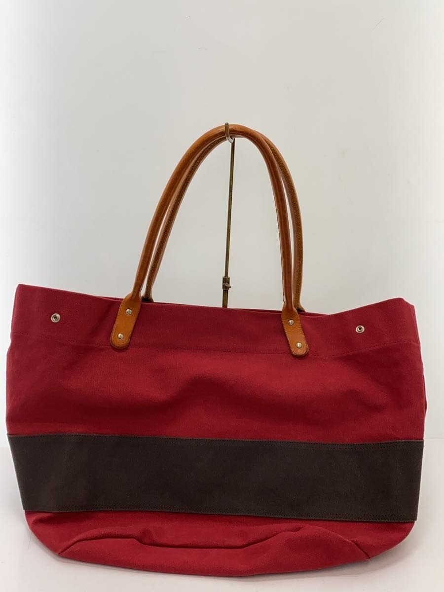hobo Tote Bag Canvas RED Solid 3
