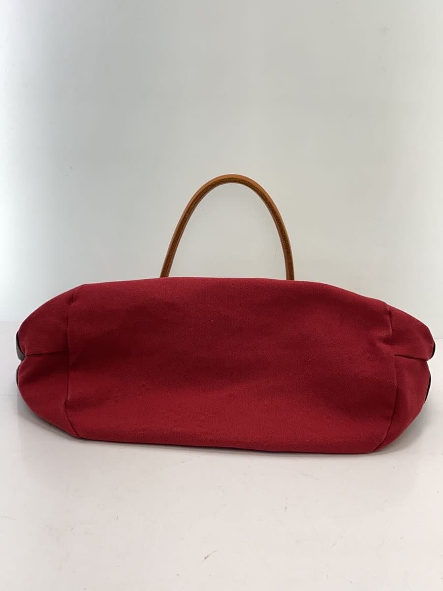 hobo Tote Bag Canvas RED Solid 4