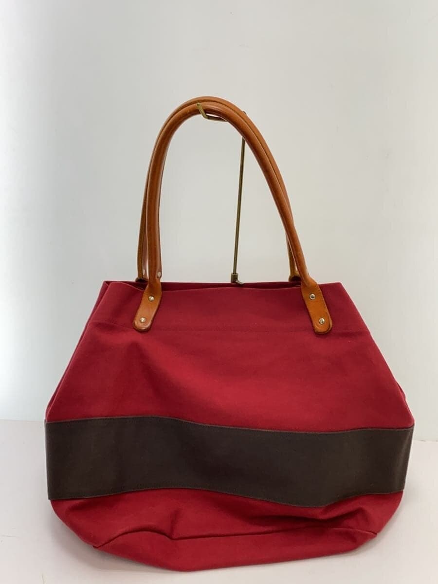 hobo Tote Bag Canvas RED Solid 8