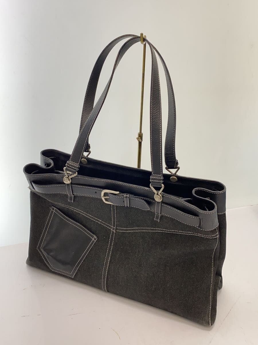 Christian Dior Tote Bag Cotton BLK BM-1001 2